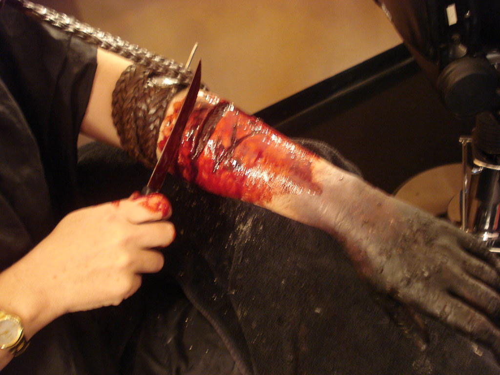 Cutting off gangreness arm... assessment piece inspired by… Flickr