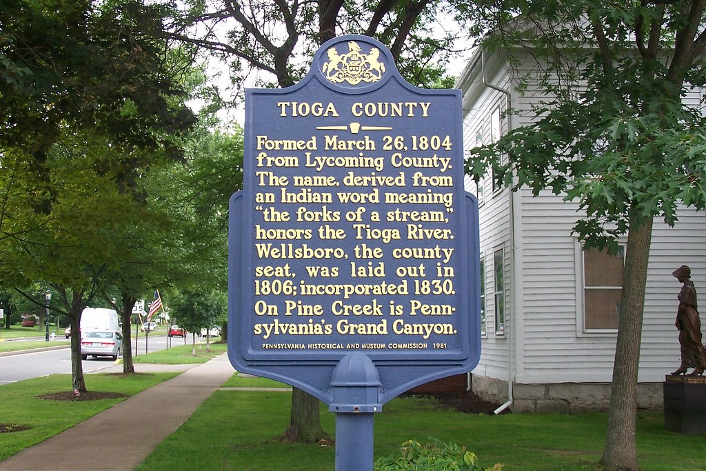 Tioga County Historical Marker Wellsboro, Tioga County, Pe… Flickr