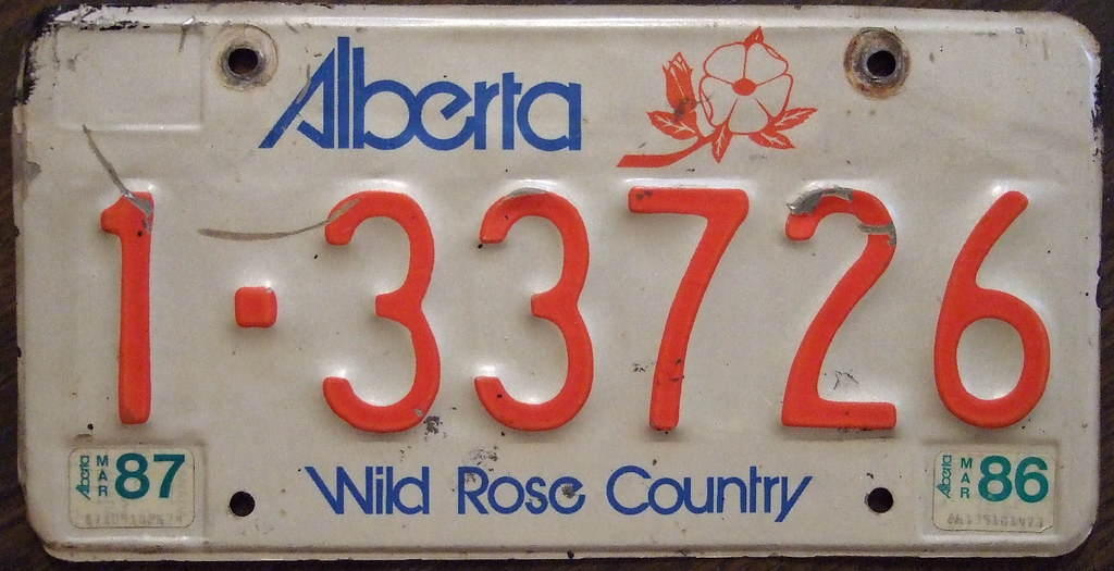 ALBERTA QUARTERLY COMMERCIAL VEHICLE and PASSENGER license plates Flickr