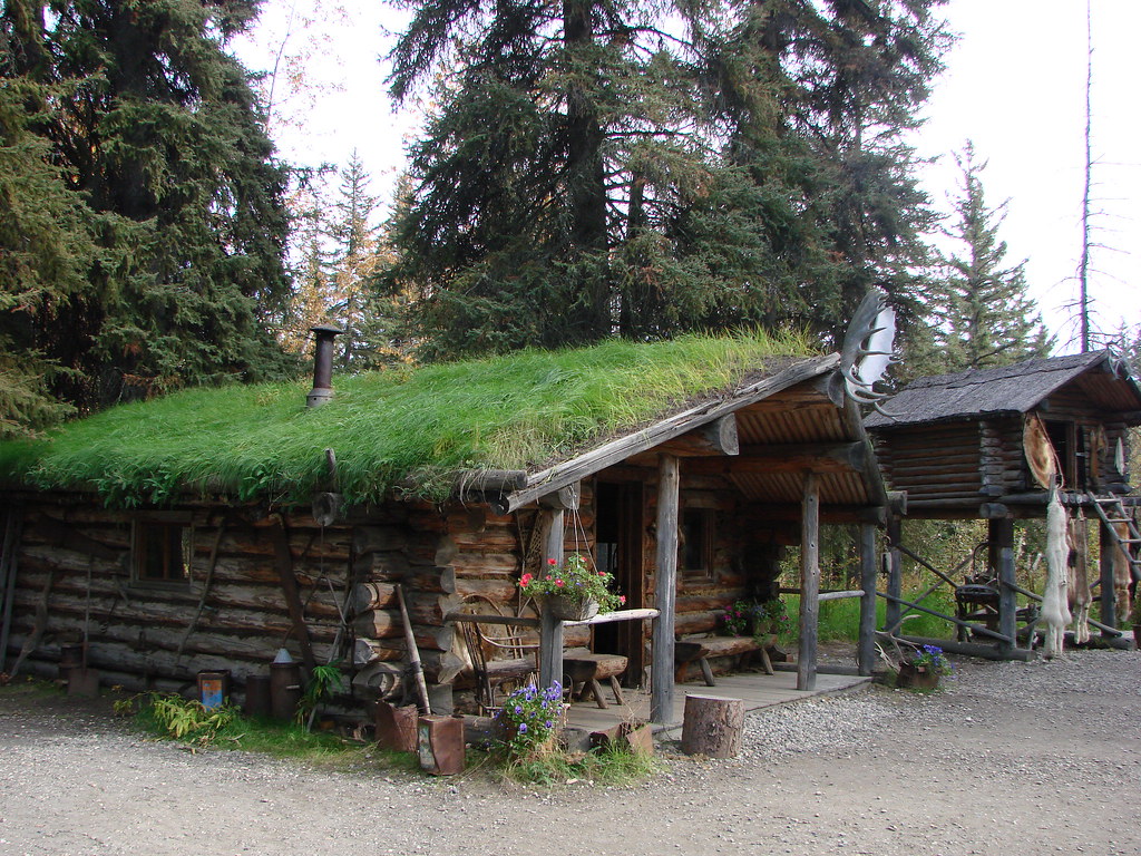 Log Cabin at Athabascan Village along Chena River, Fairban… Flickr