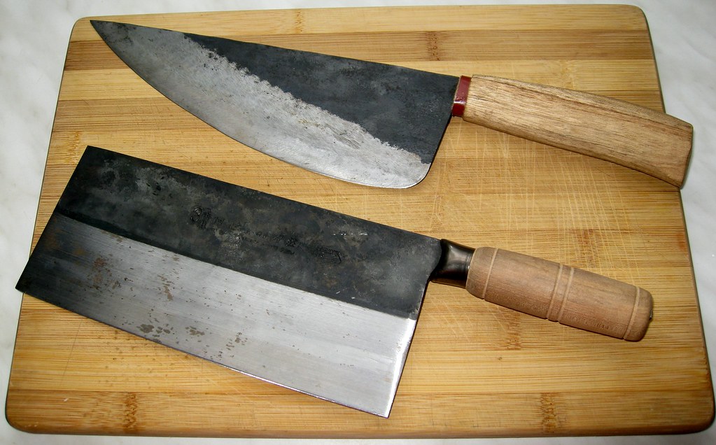 Professional chinese carbon steel butcher knife & vegetabl… Flickr
