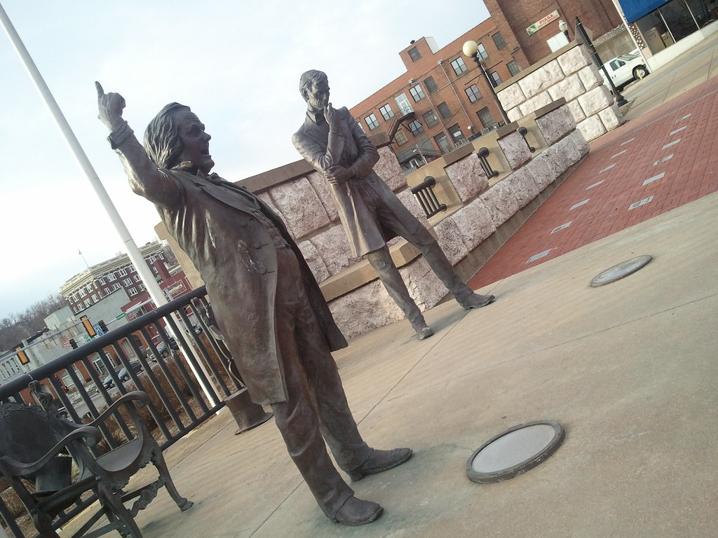 Statues LincolnDouglas debates The last of seven debates… Flickr