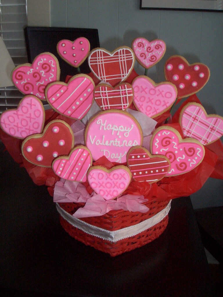 Valentine Cookie Bouquet emilyscakes Flickr