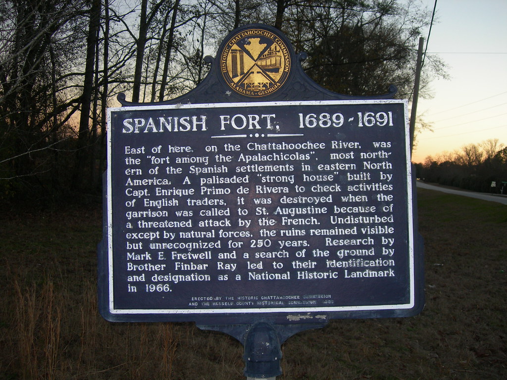 Spanish Fort Historic Marker AL 165 in Holy Trinity commun… Flickr