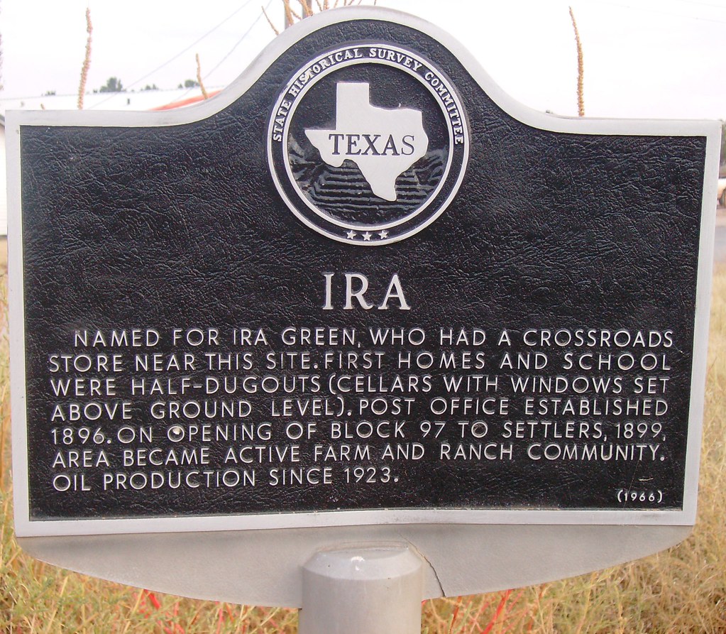 Ira Marker (Ira, Texas) Ira, Texas is located in southwest… Flickr