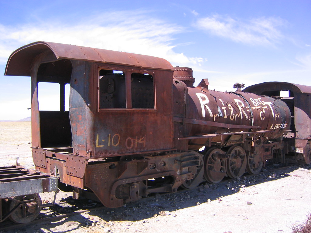 Einstein Train graveyard just outside Uyuni, Southern Boli… Flickr