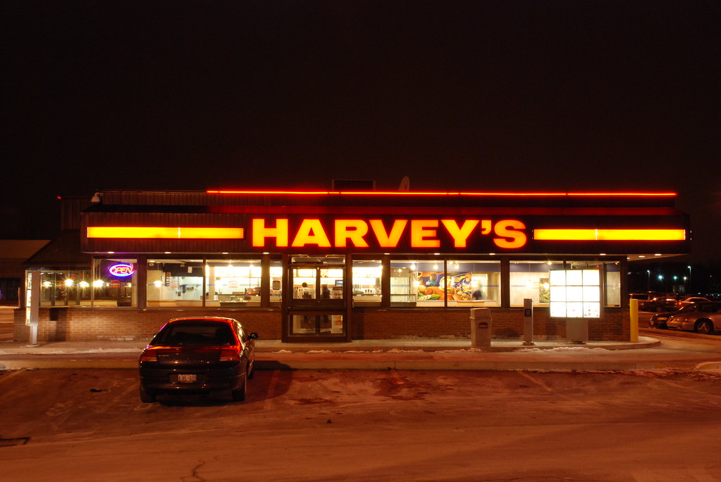 Harvey's Restaurant late night. Harvey's Restaurant late a… Flickr
