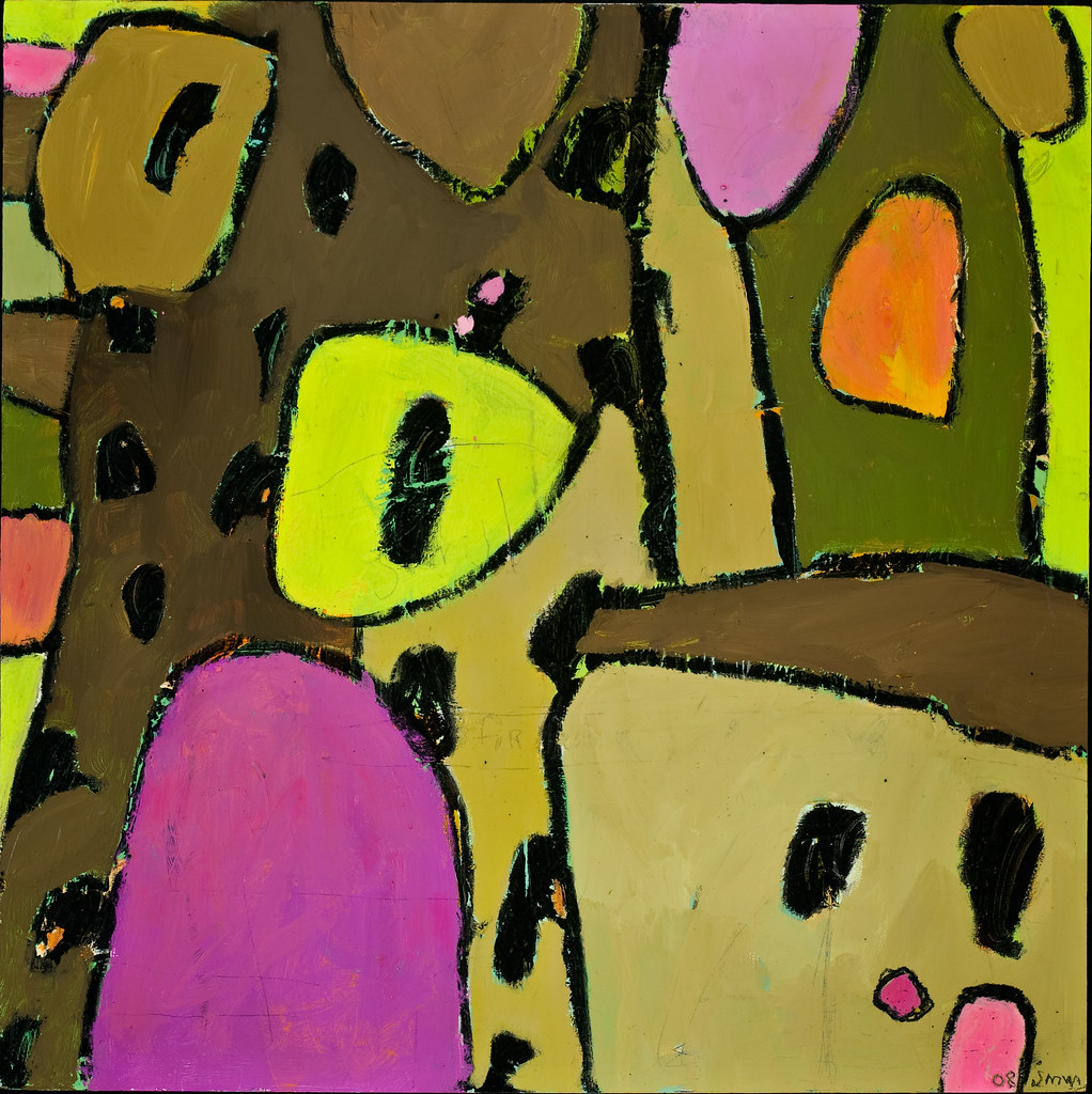 no box 18x18in oil stick, acrylic paint on panel at Peters… Flickr