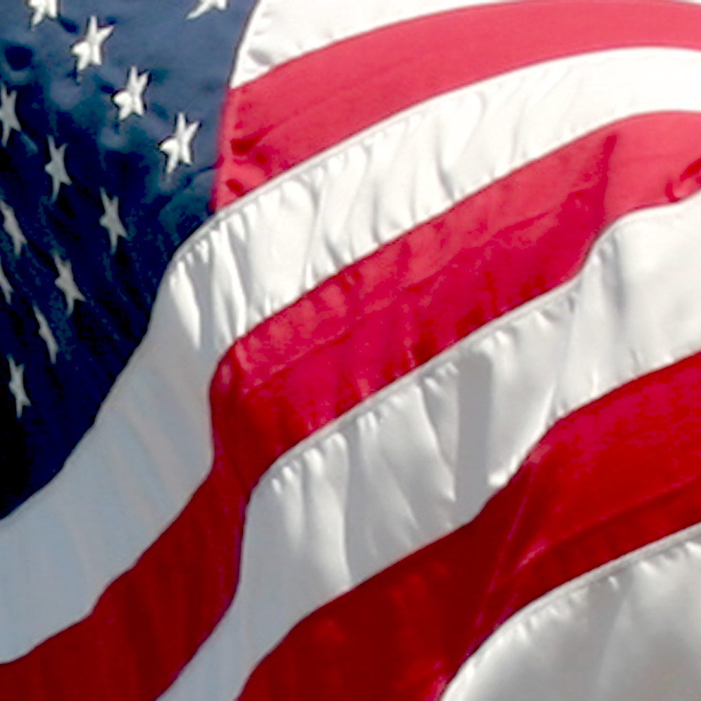 Flag Waving Cropped American flag waving and cropped. DonkeyHotey