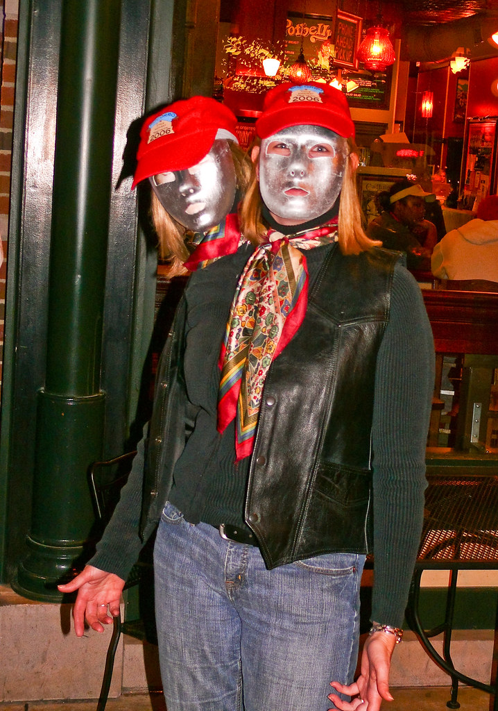 Twoheaded costume triangle_man Flickr