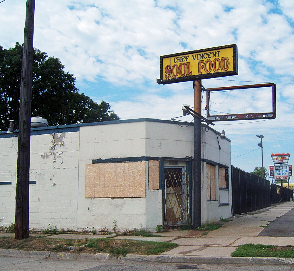 Abandoned Soul Food restaurant on 7 Mile in Detroit Flickr