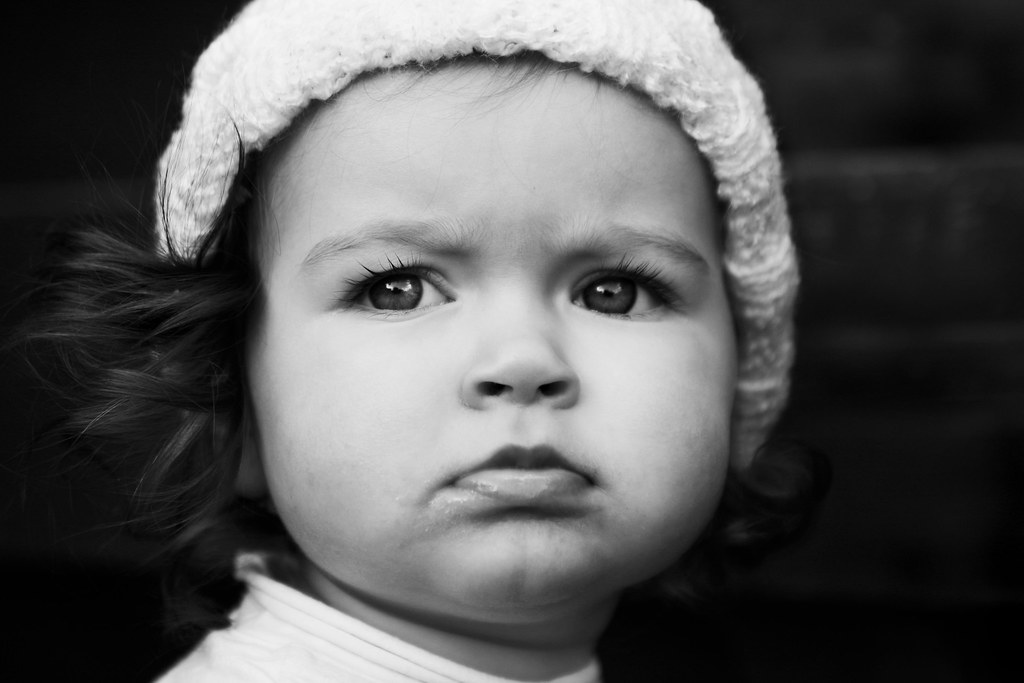 Moody Girl I loved this expression from her. such a funny … Flickr