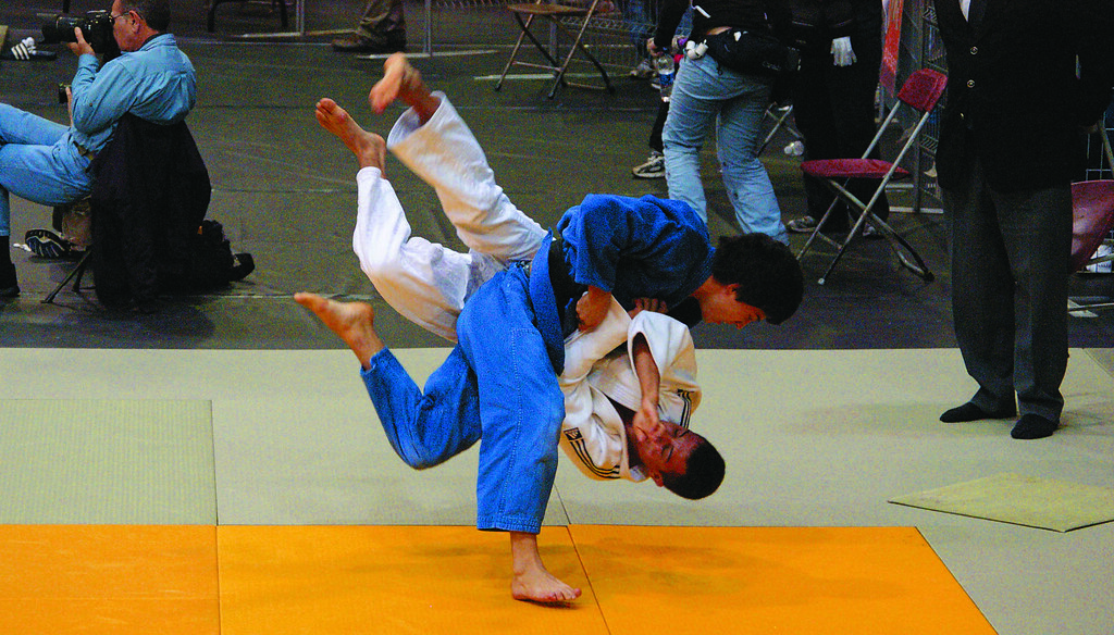 Judo Throw! Judo (柔道, jūdō?), meaning "gentle way", is a m… Flickr