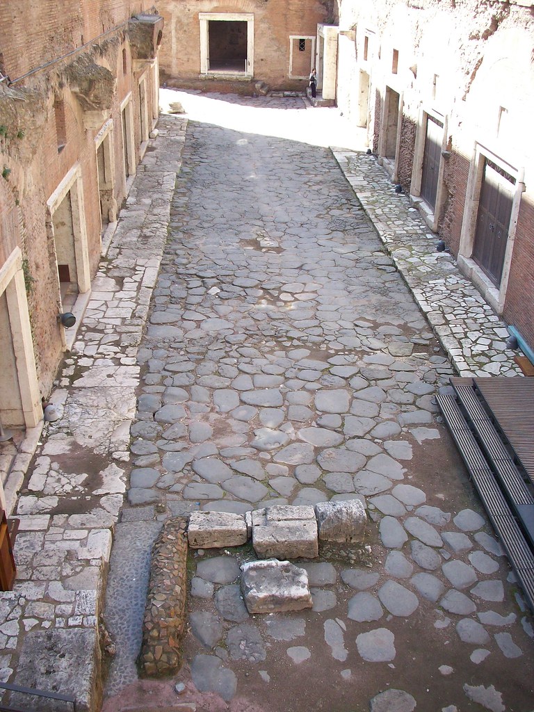 Ancient roman street Preserved ancient street in Rome, Ita… Søren