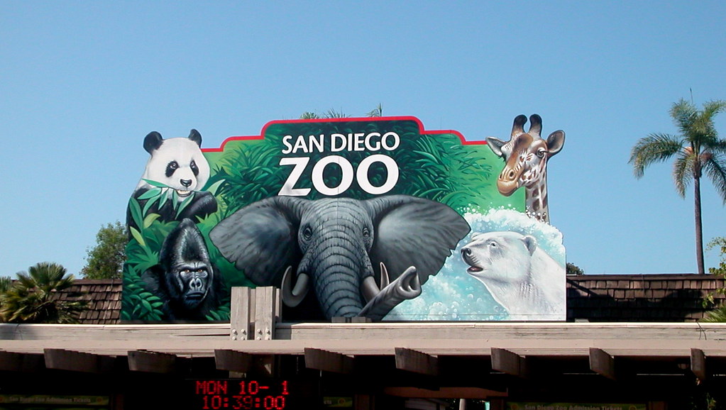 Zoo sign.JPG Entrance Sign to the San Diego Zoo www.wegoto… Flickr