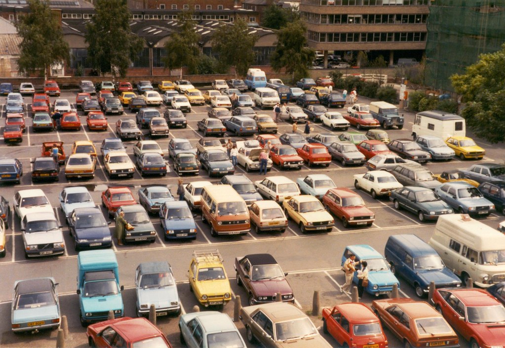 1985 Car Park Taken from Clifford's Tower in York lots o… Flickr