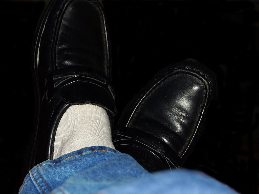 I still roll with blue jeans, white socks and black shoes.… Flickr