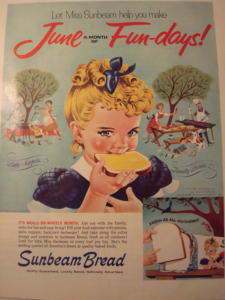 vintage sunbeam bread ad girlcalledheaven Flickr