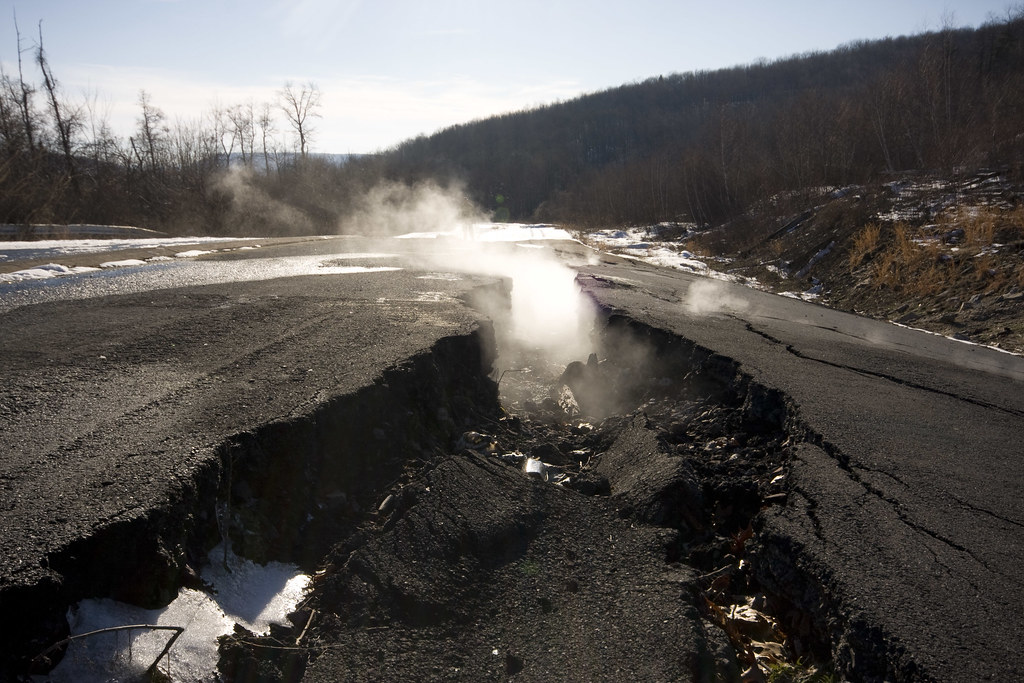Centralia The Burning Road Centralia, Pennsylvania. Aban… Flickr