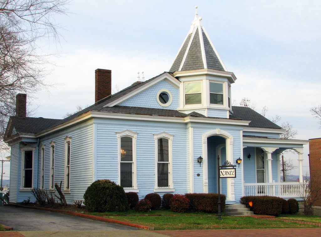 Old Light Blue house Rutledge Hill one of the remaining … Flickr