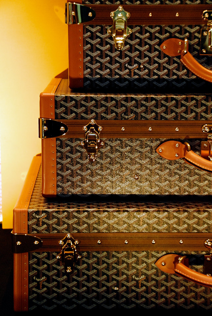 The luxury luggage by E. GOYARD, Paris 2 Seen in the stree… Flickr