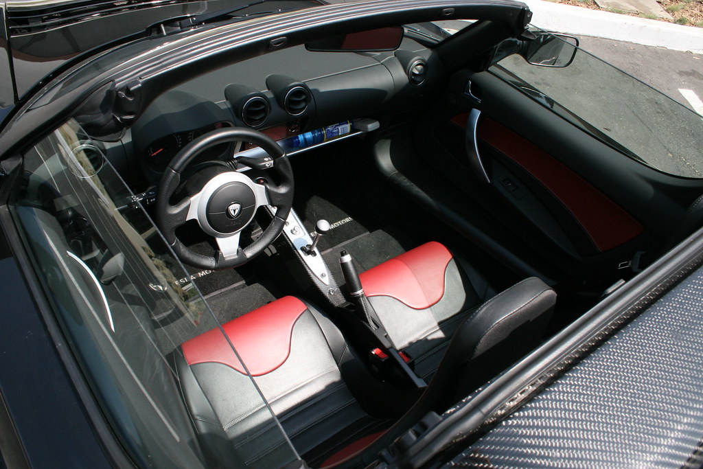 Tesla Roadster Interior Tesla Roadster (first production m… Flickr