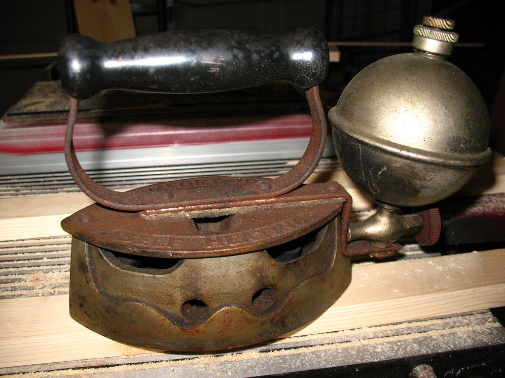 comfort self heating iron before In the days before electr… Flickr