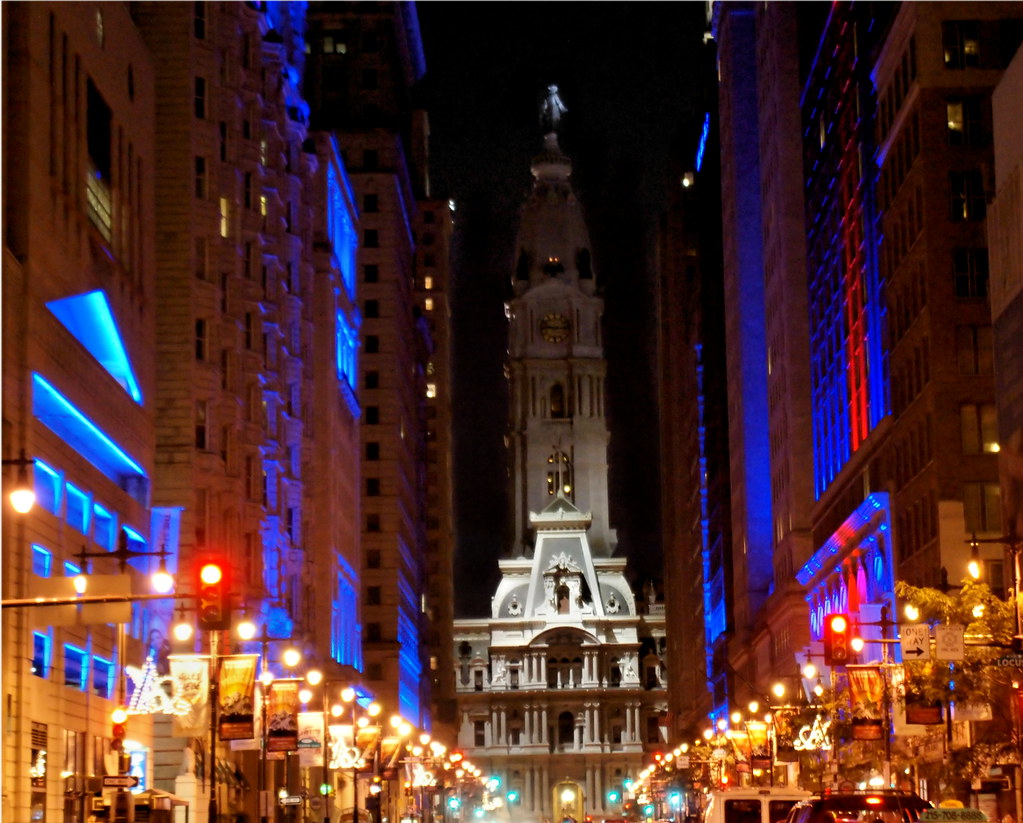 Philadelphia Broad Street 4th of July The colored lights … Flickr