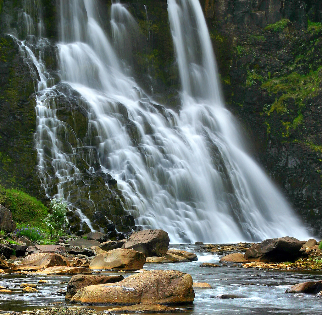 Foss waterfall at Flúðir, Iceland A beautiful small
