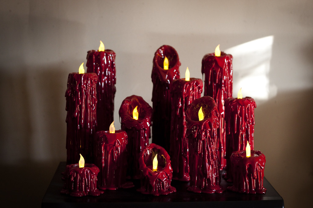 Halloween Candles Fake candles I made for Halloween. stephanie