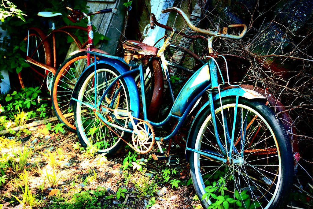 Old Bicycles View On Black Shot at antique shop in Paxico,… Flickr