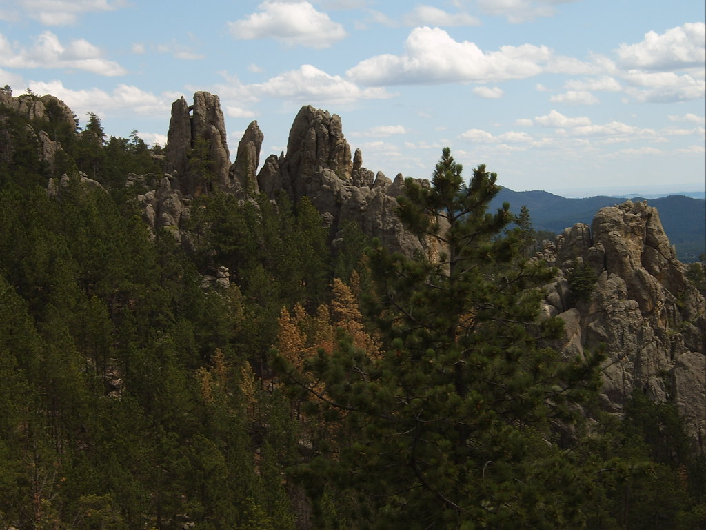 Needles Highway, South Dakota Needles rock formation along… Flickr