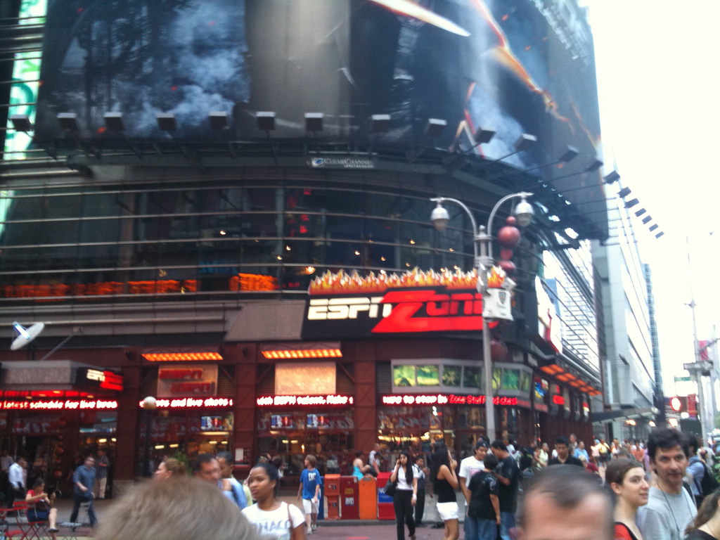 ESPN Zone in Times Square Home of the Sports Reporters. Flickr