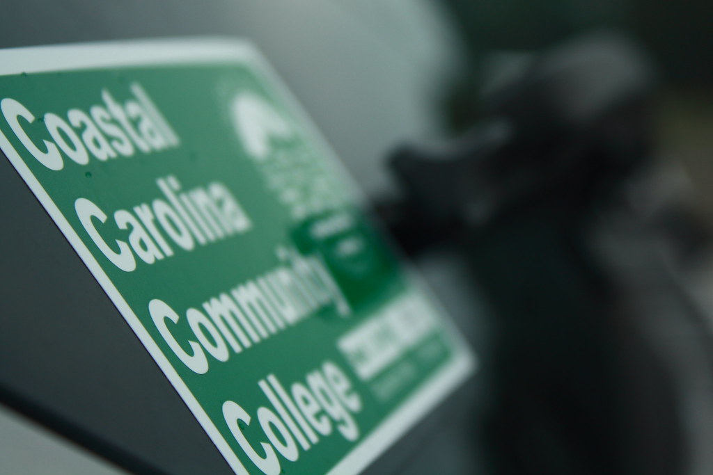 Coastal Carolina Community College My new parking sticker.… Flickr