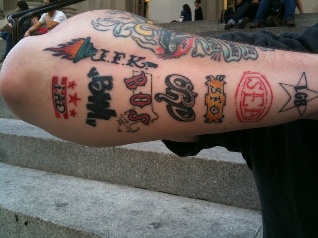JFK tattoo Airport codes from every place I've stayed on m… Flickr