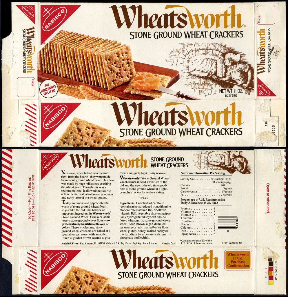 Nabisco Wheatsworth Stone Ground Wheat Crackers box 19… Flickr