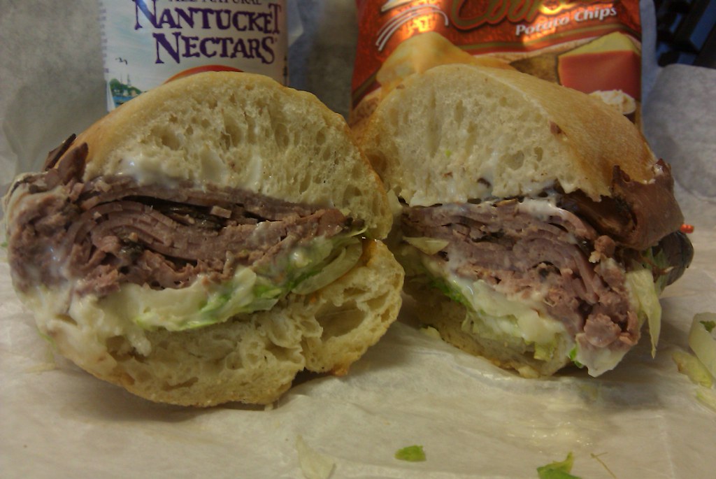 WaWa Toasted Ciabatta Roast Beef and Horseradish Mayo (Clo… Flickr