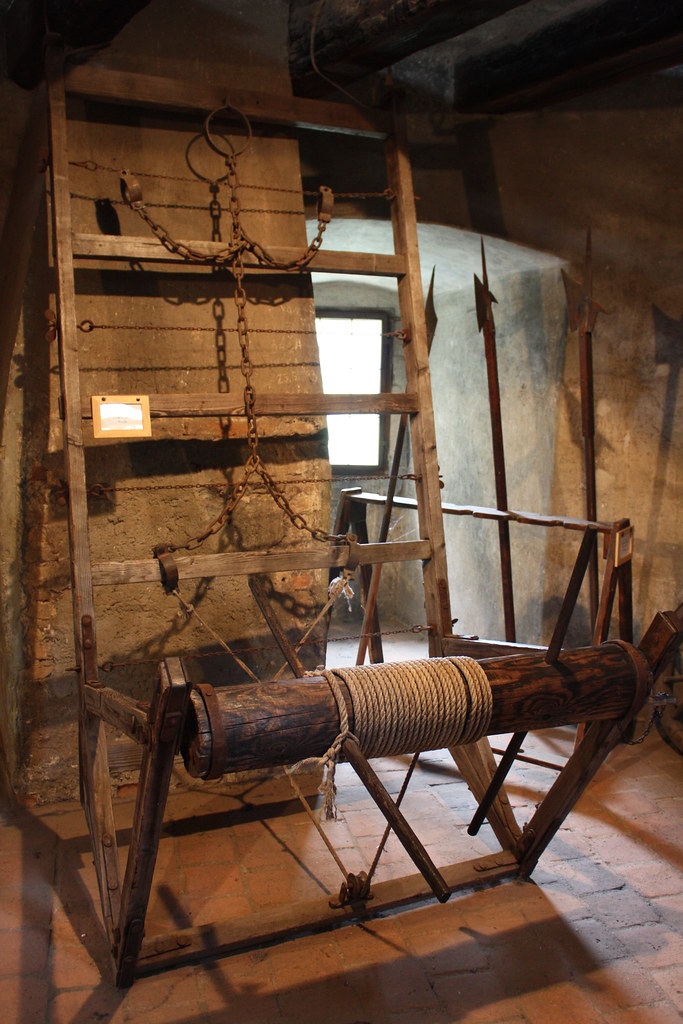 Torture Devices in Prague Castle. The Rack. Oscar von Bonsdorff