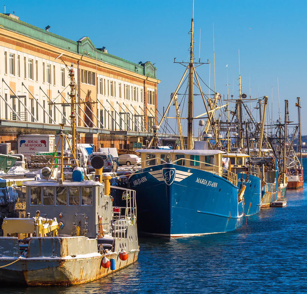 Boston Fish Pier One brisk morning by the ocean. MaxLightCapture
