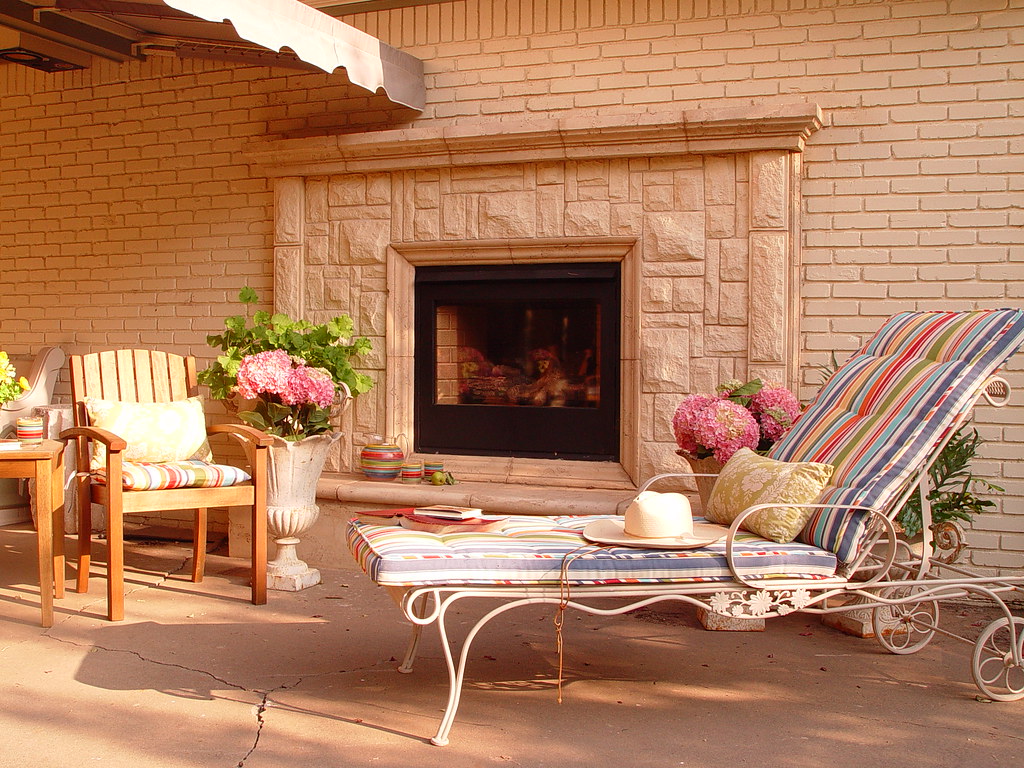 Austin Stone Fireplace Outdoor living at its finest, Let S… Flickr