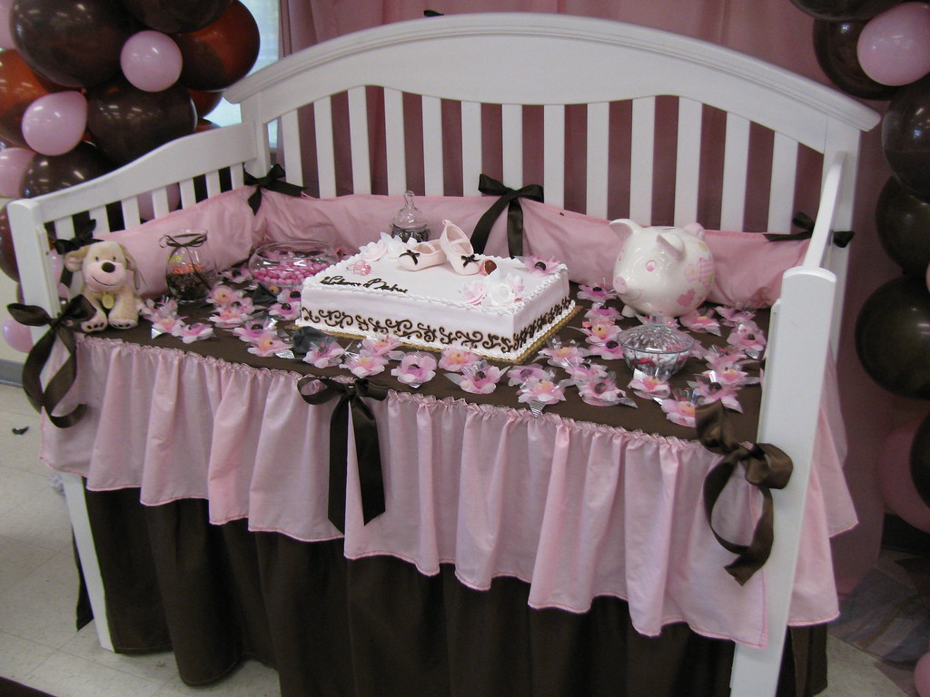 Crib Cake Table for Baby Shower Rosie B Flickr