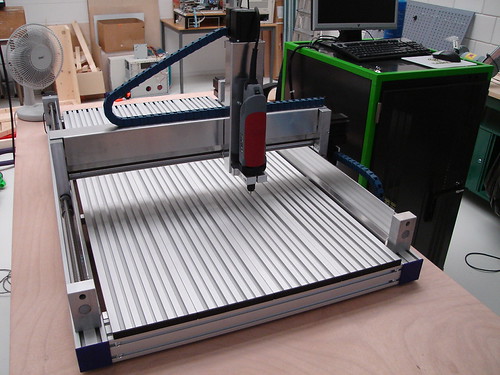 CNC Milling machine almost ready for a test drive FabLab Den Haag
