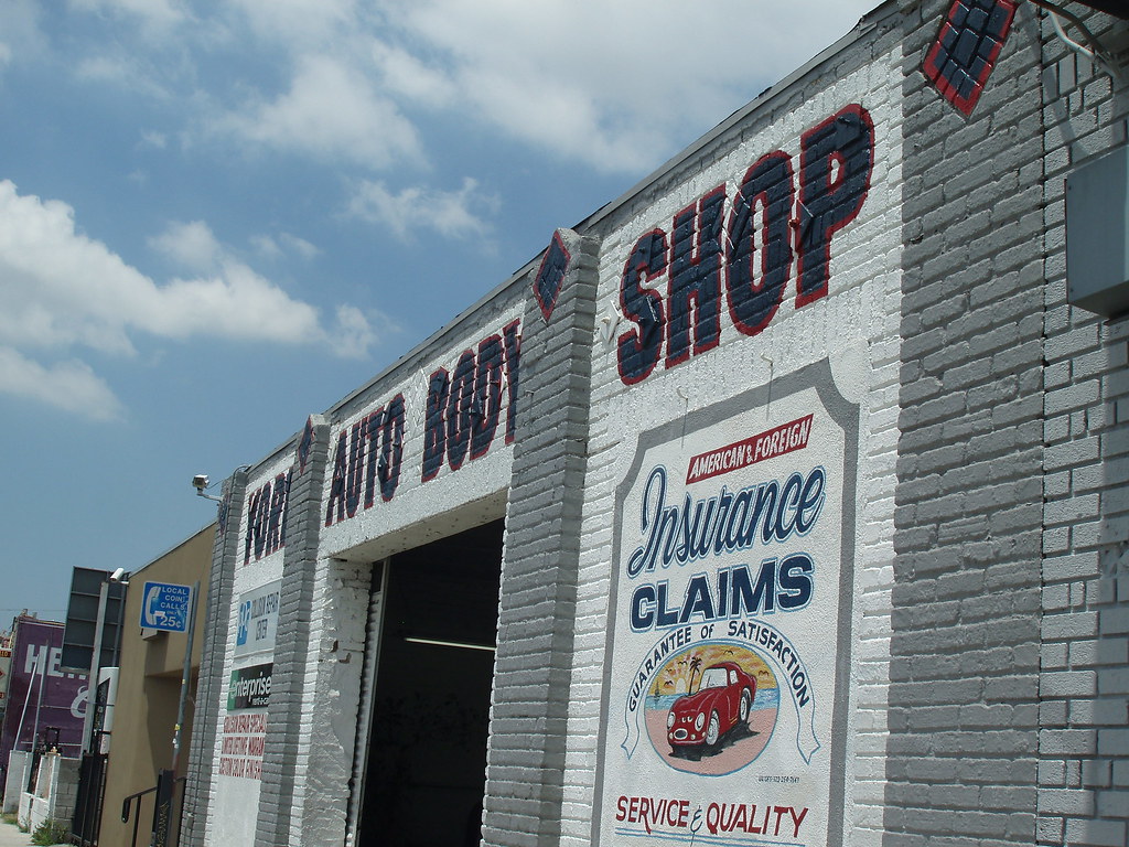 York Auto Body Shop sign 2 The Full Dollar project is a co… Flickr