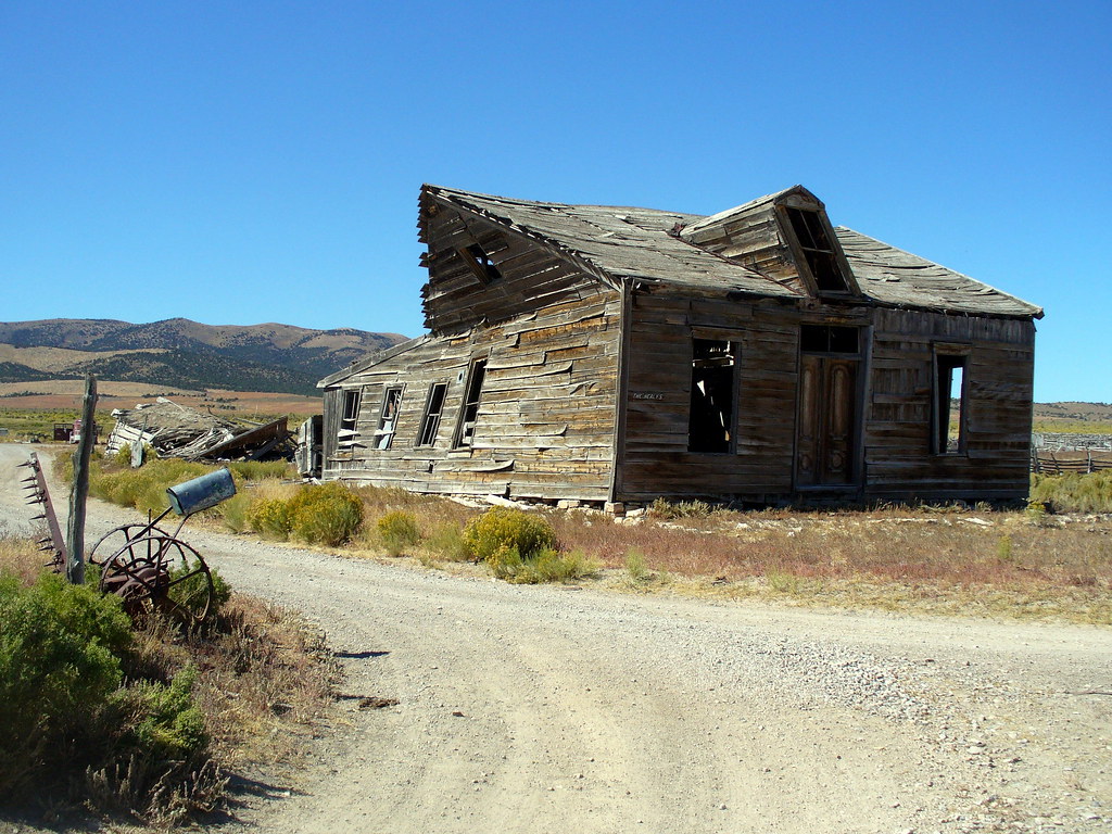Cherry Creek, Nevada Old ranch house on Rte 784 north of C… Flickr