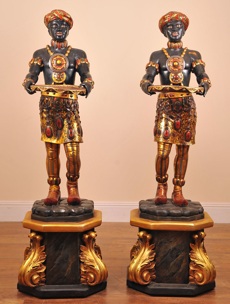Antique Italian Blackamoor Statues Antique Italia… Flickr