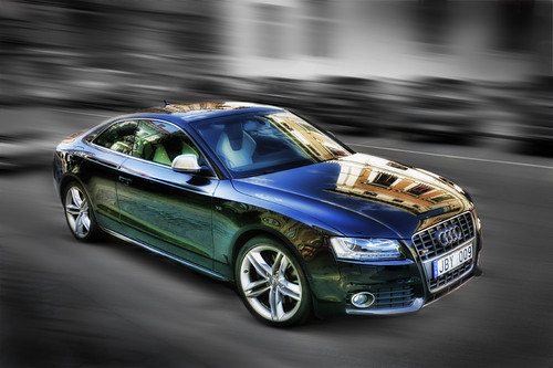 S5 in Motion HDR of an Audi S5, taken on the Streets of Go… Flickr