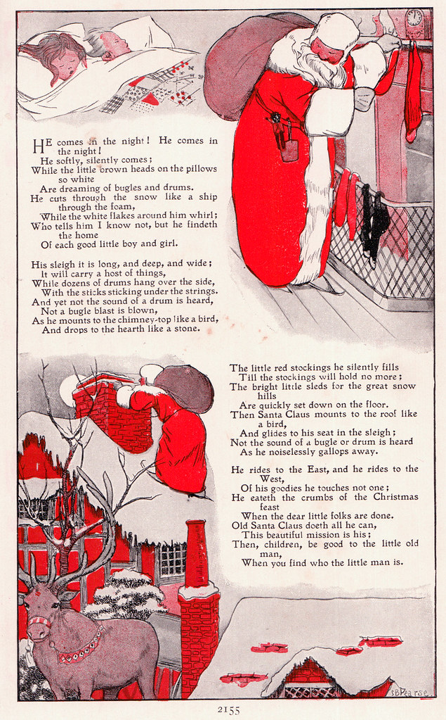 Santa Claus From Page 2155 are 3 separate illustrations