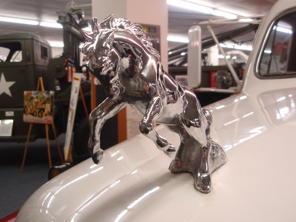 horse hood ornament It's extremely shiny. Joel Kramer Flickr