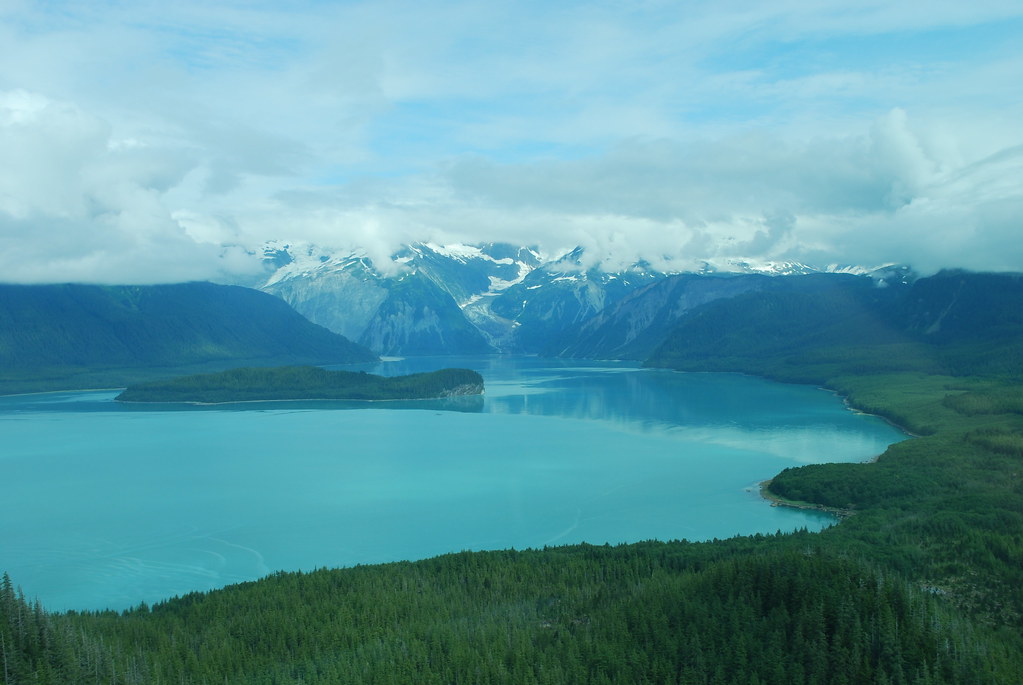Lituya Bay, Alaska Massive tidal wave here, 1,700 feet hig
