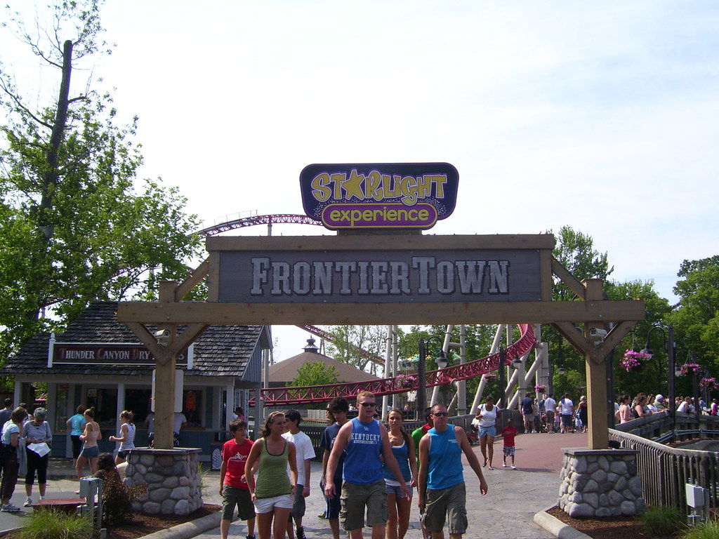 Cedar Point Frontier Town Sign Cedar Point on June 14, 2… Flickr